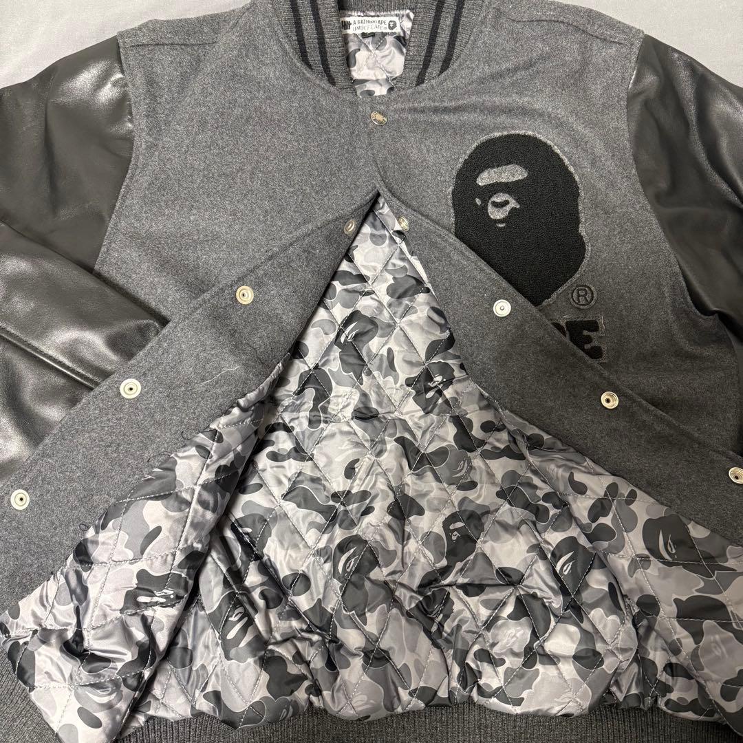 BAPE X undefeated VARSITY JACKET スタジャン