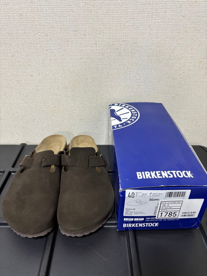 【美品】BIRKENSTOCK ビルケンシュトック ボストン 40 ブラウン