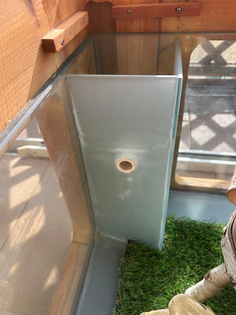 引き取り限定　キューブ型ガラス水槽ガラステーブル