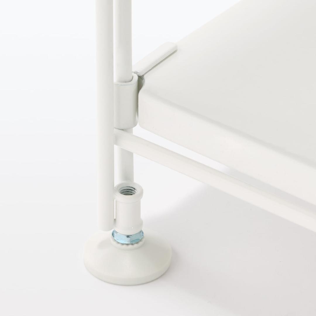 【無印良品】スチールユニットシェルフ ワイド 小 ライトグレー 収納ラック