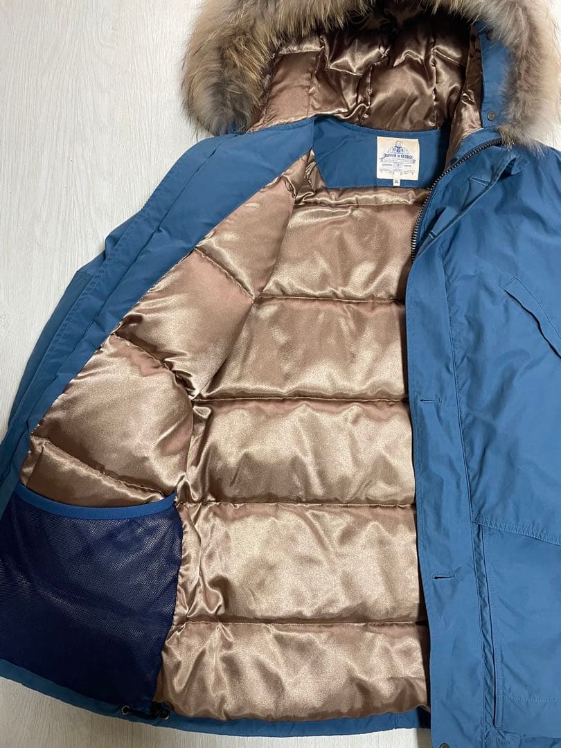 ダファーオブセントジョージ コート ダウンジャケット 青 XL