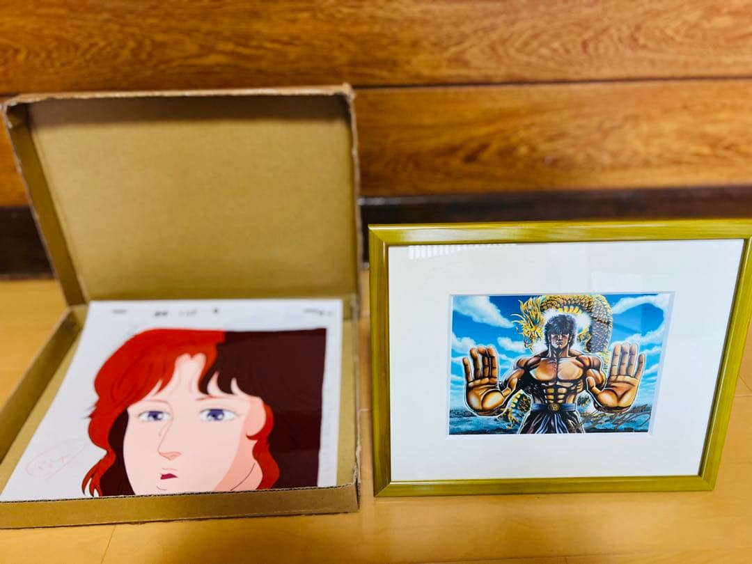 蒼天の拳　原　哲夫先生直筆サイン入り原画　額装付き　マミヤ　セル画　ラフ画　新品