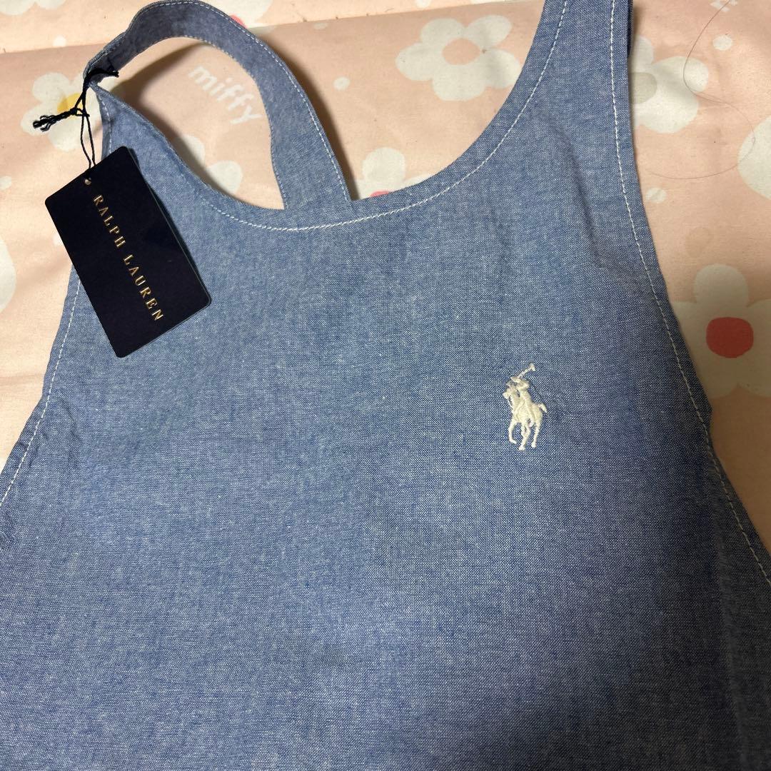 ポロシャツスタイル 青いエプロン新品