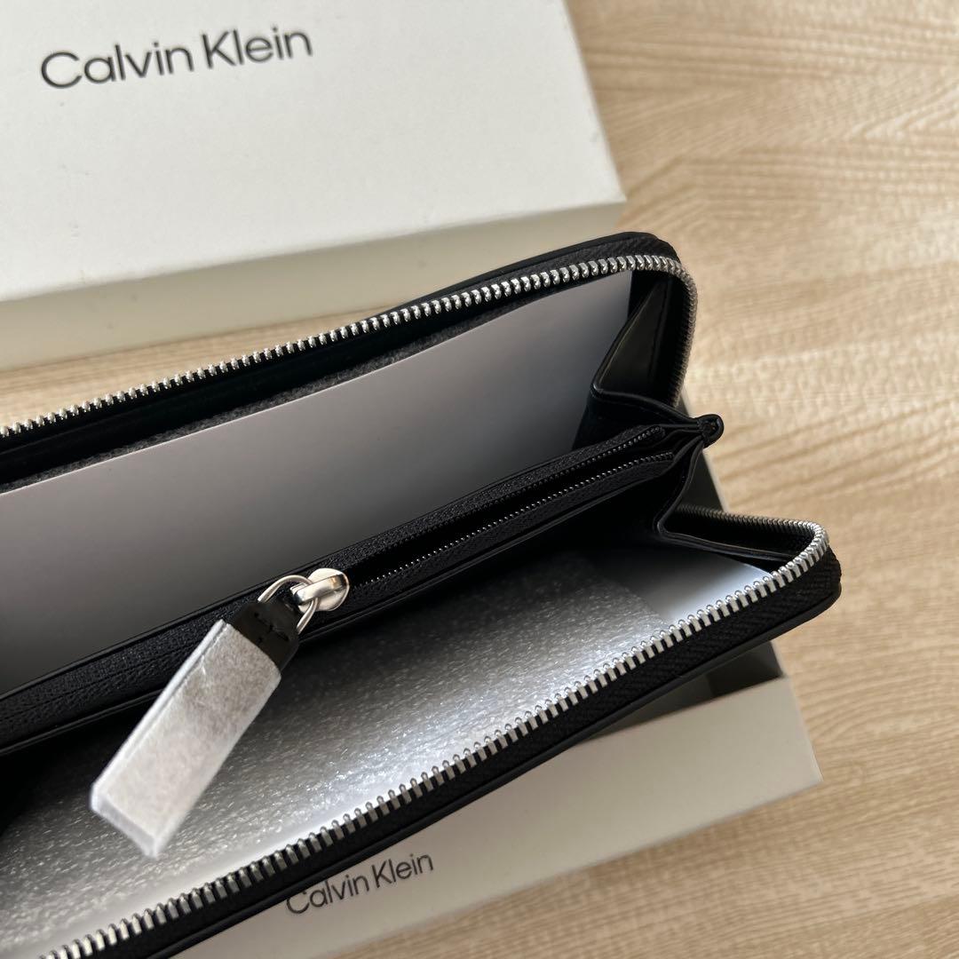 （新品未使用・海外モデル）カルバンクライン　ラウンドジップ長財布