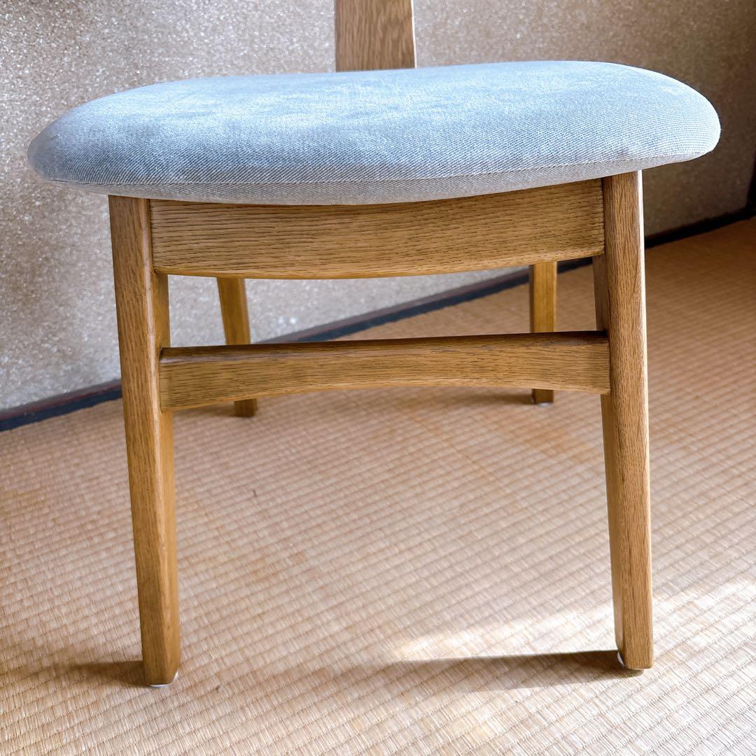 unico DIFE チェア ナチュラル 木製 布張り