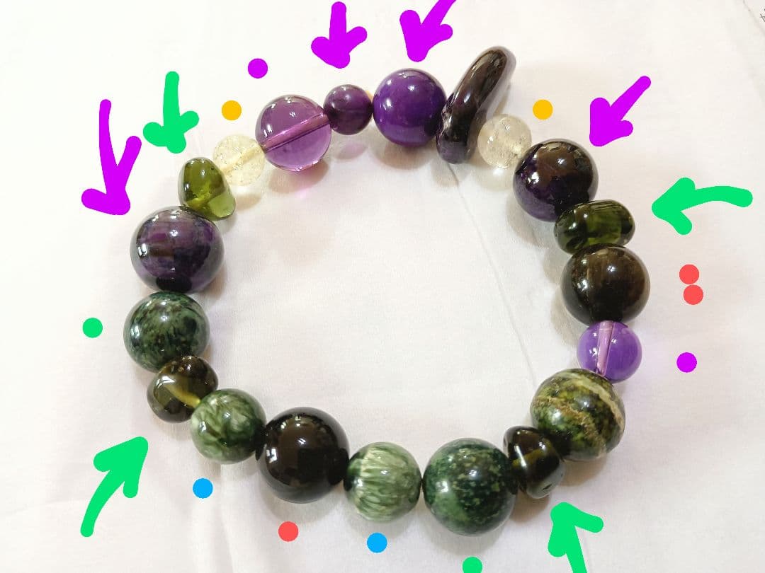 天然石ブレスレット