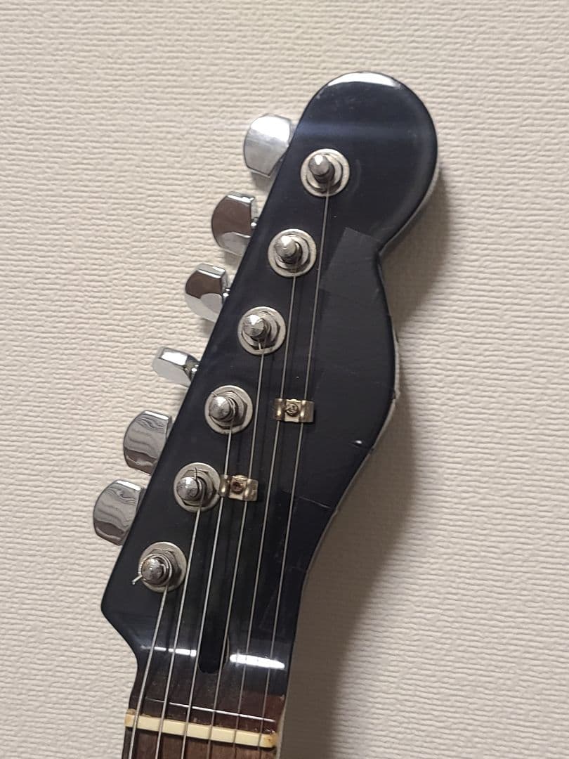 【カスタム品】テレキャスター オールブラック エレキギター 改造