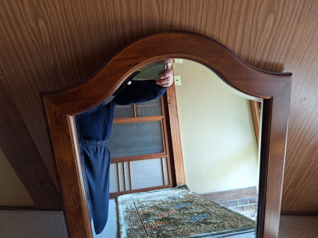 美品！カリモク☆karimoku☆アンティーク☆ウォールミラー