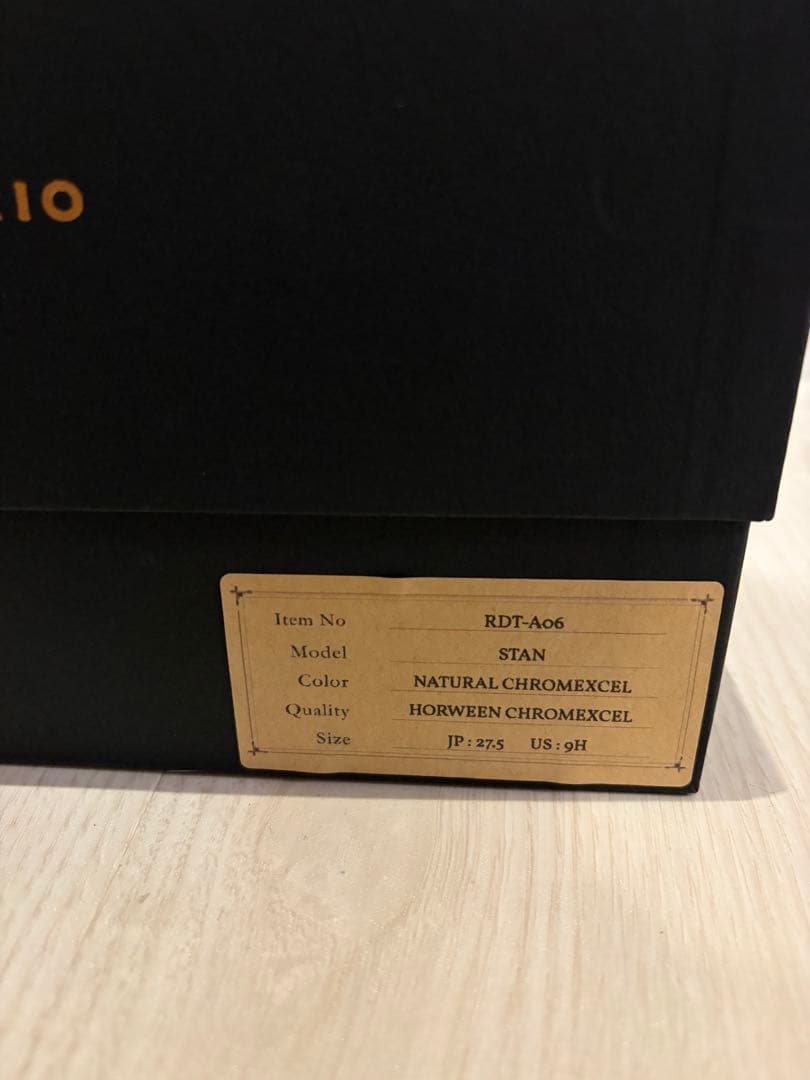 美品　ローリングダブトリオ　スタン　クロムエクセル　ナチュラル　サイドゴアブーツ