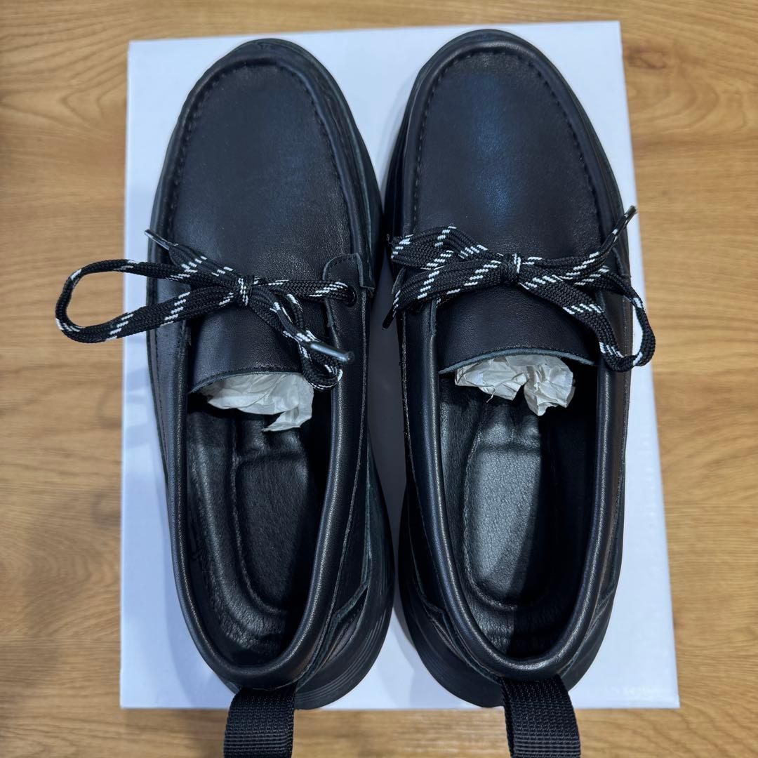 VIBRAM×OPENING ACT ボリュームリアルレザーモカシンスニーカー