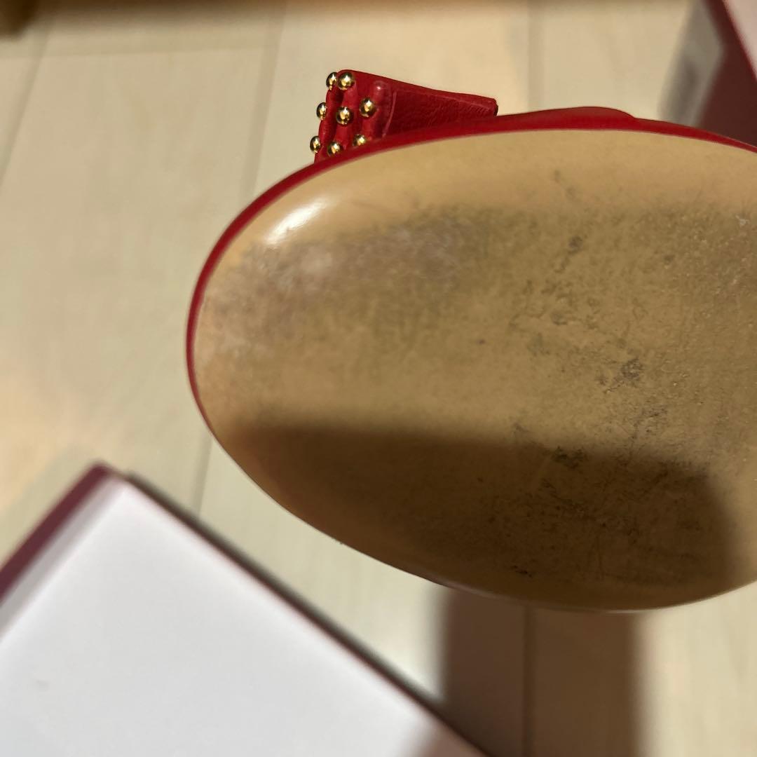 【極美品】フェラガモ　赤　ローファー