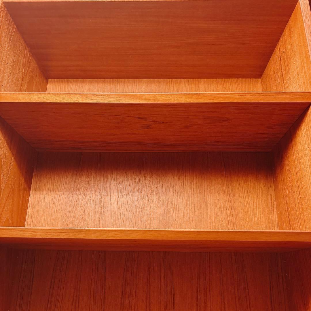 デンマーク　チーク材　ブックシェルフ　北欧家具　北欧ビンテージ