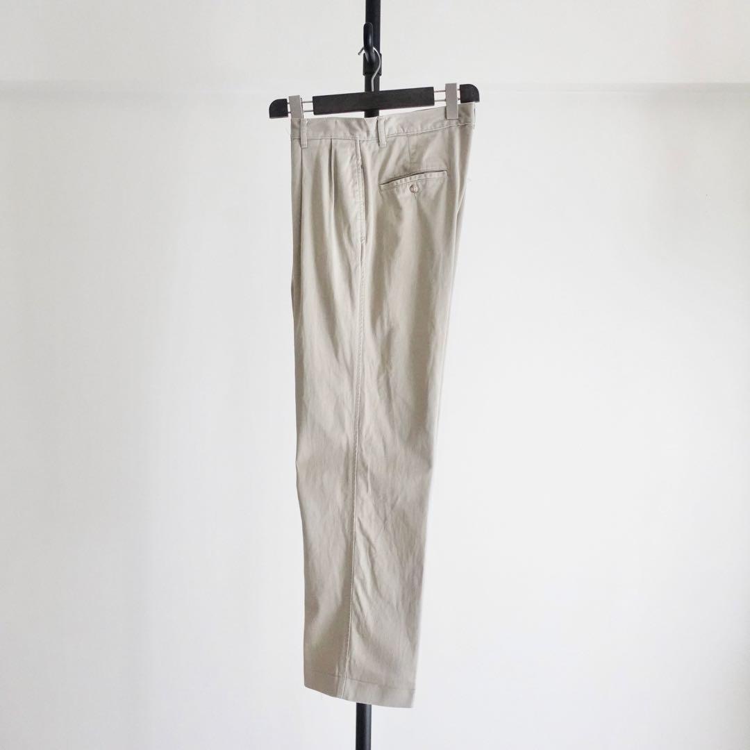 【USA製】Polo RalphLauren ポロチノ　2タックワイドチノパンツ