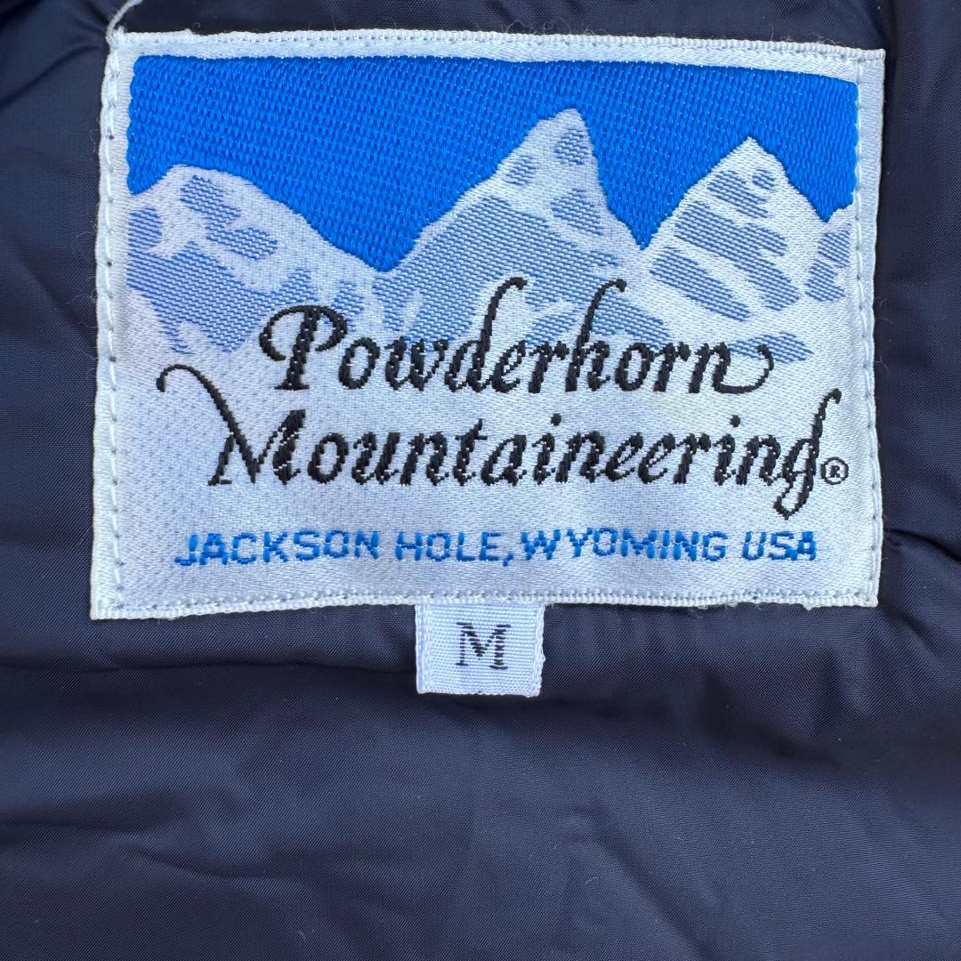 ytsu0424　80sパウダーホーンマウンテニアリングダウンベストクロM