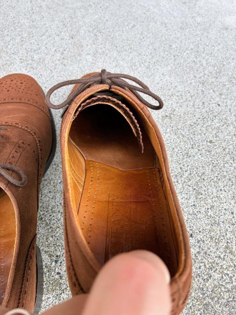 CHEANEY チーニー スエードセミブローグシューズ 7.5 BEAMS F