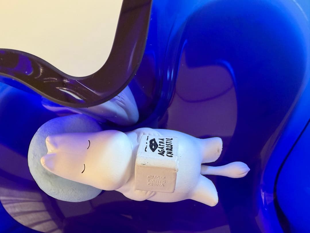  アアルトボウル195mm ブルー美品　ムーミンフィギア付き　希少