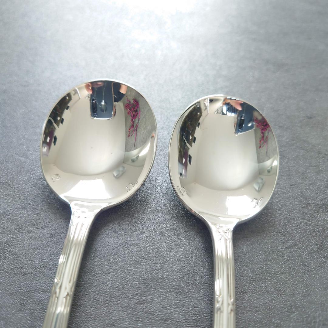 美品 クリストフル リュバン コンソメスプーン 4点