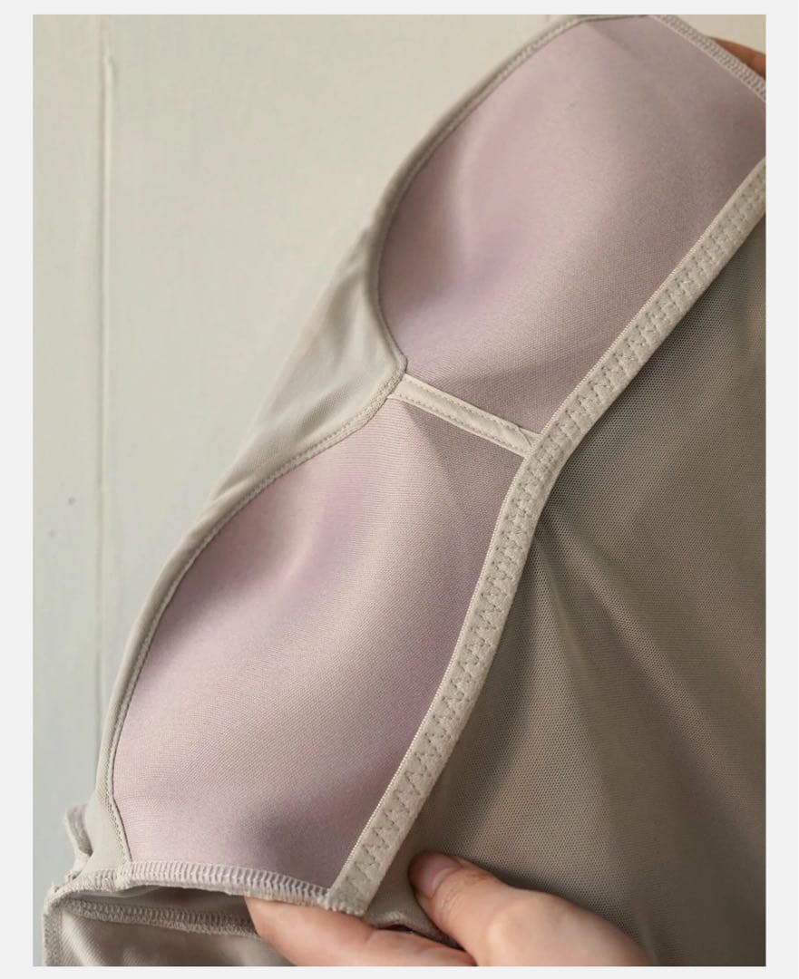 DREAMY x WABISABI 長袖トップ ストーングレー