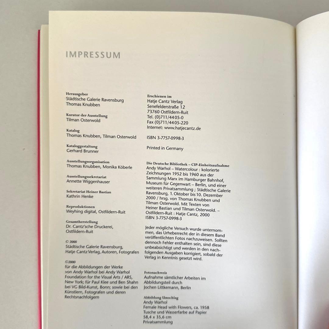 希少 ANDY WARHOL Watercolour アンディ・ウォーホル 画集