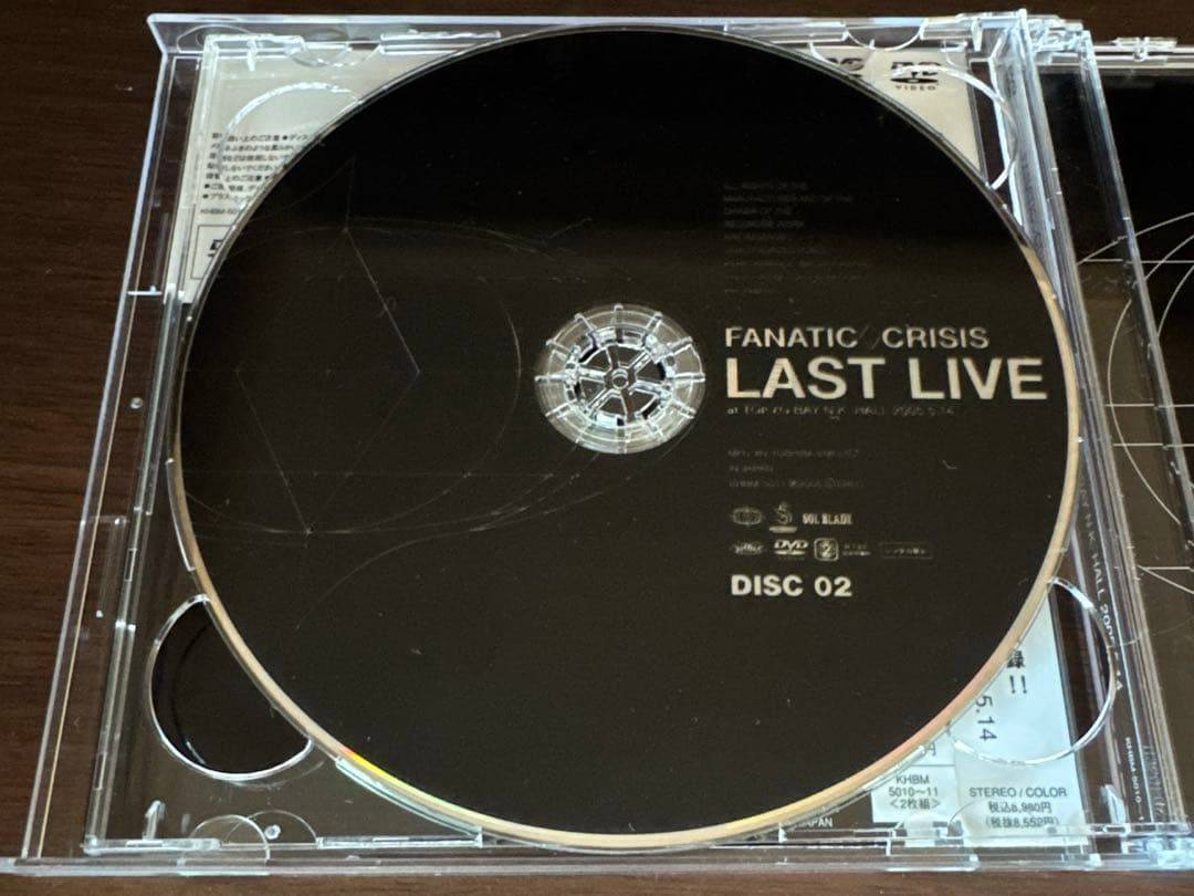 [レア] 【帯付き】FANATIC◇CRISIS/LAST LIVE〈2枚組〉