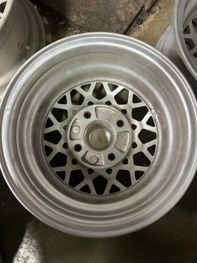 メッシュデザインホイール 13インチ ゴールド シルバー 希少 当時物