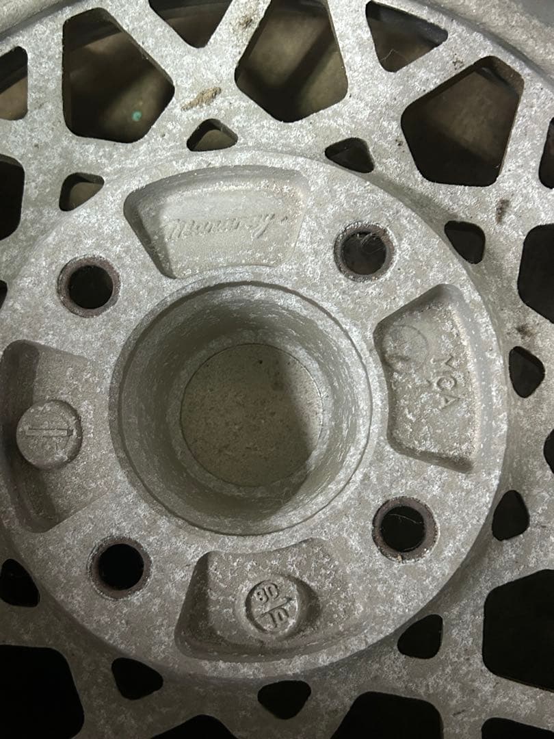 メッシュデザインホイール 13インチ ゴールド シルバー 希少 当時物