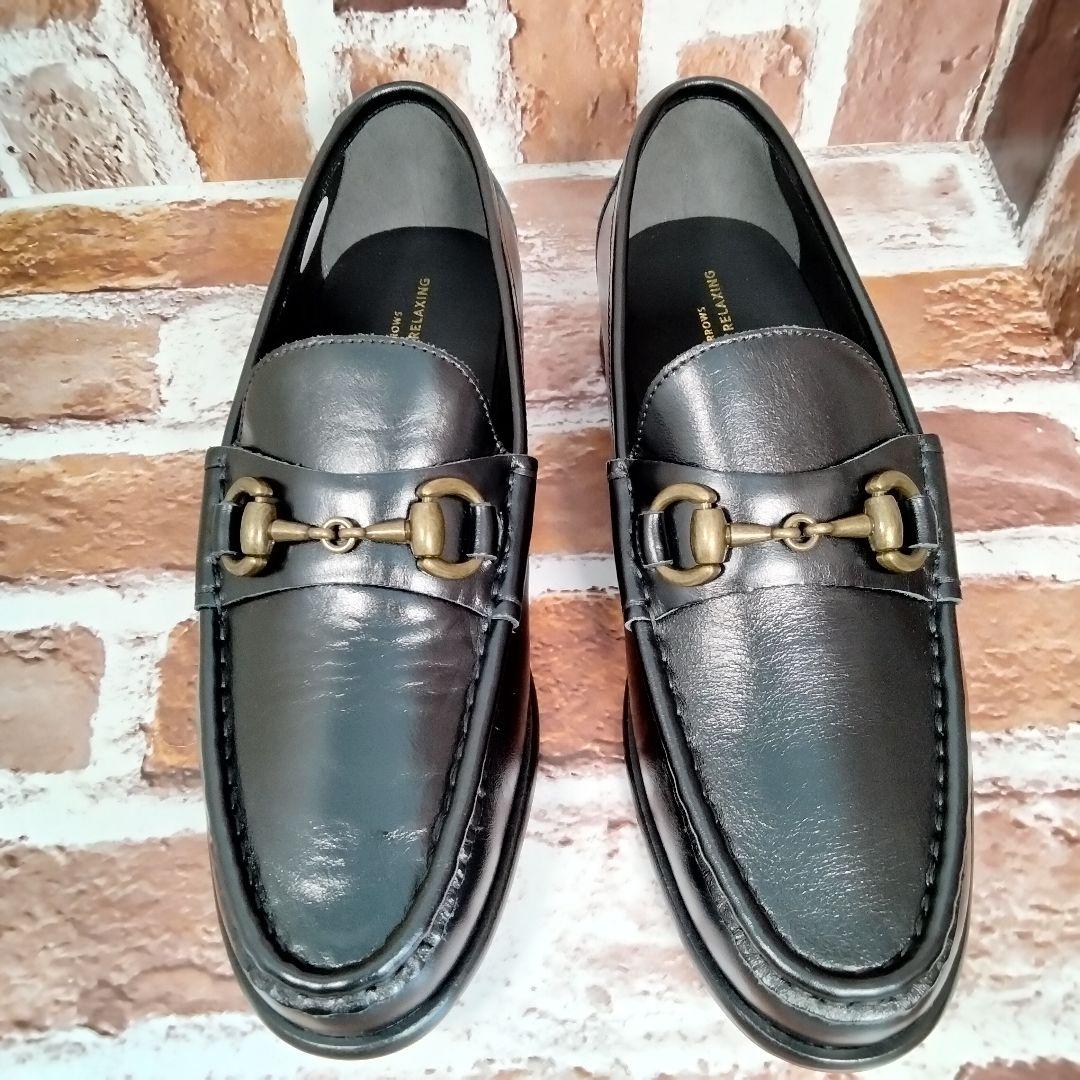 【未使用】green label relaxing（26）ビットローファー 　黒