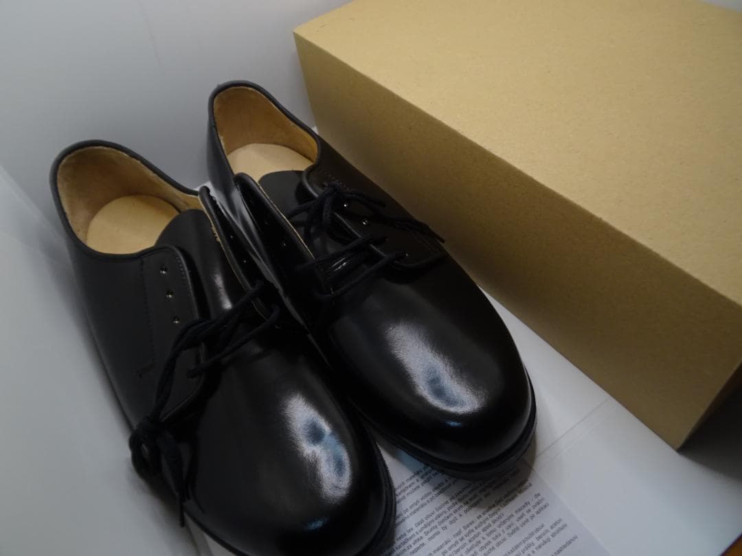 エ*オ様 新品チェコ軍オフィサーサービスシューズポストマンシューズ28.5cm黒