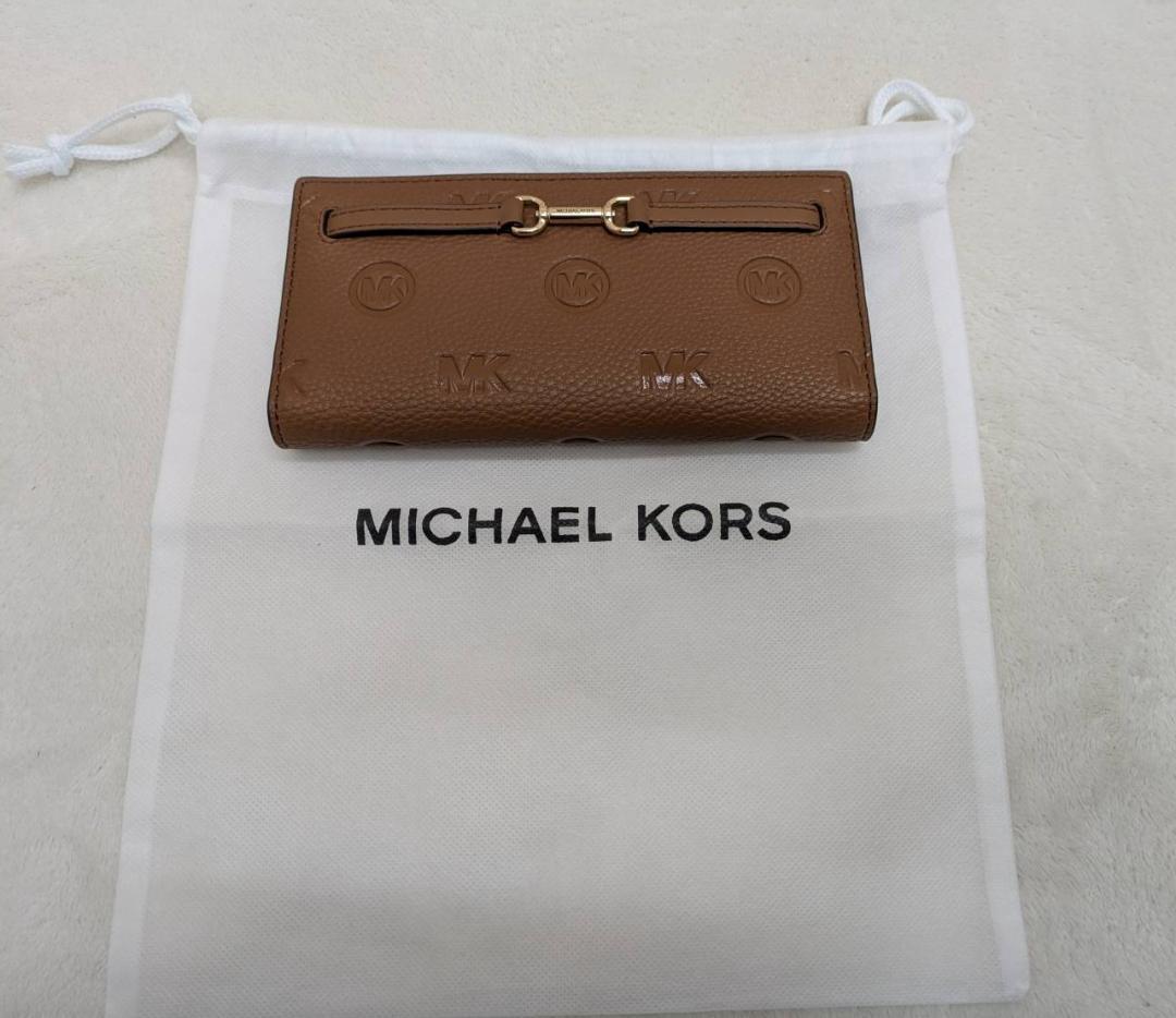 【新品未使用】マイケルコース CARSON　ロゴ デボス 長財布
