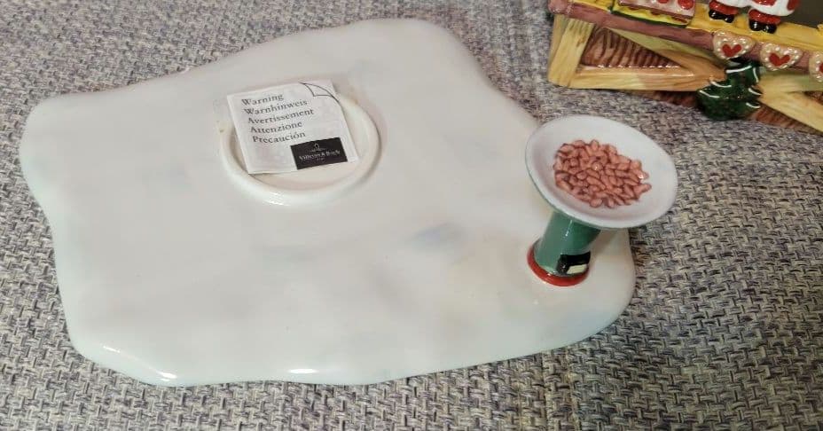 新品✨ビレロイアンドボッホ 陶器製クリスマスキャンドルハウス マジパンスタンド