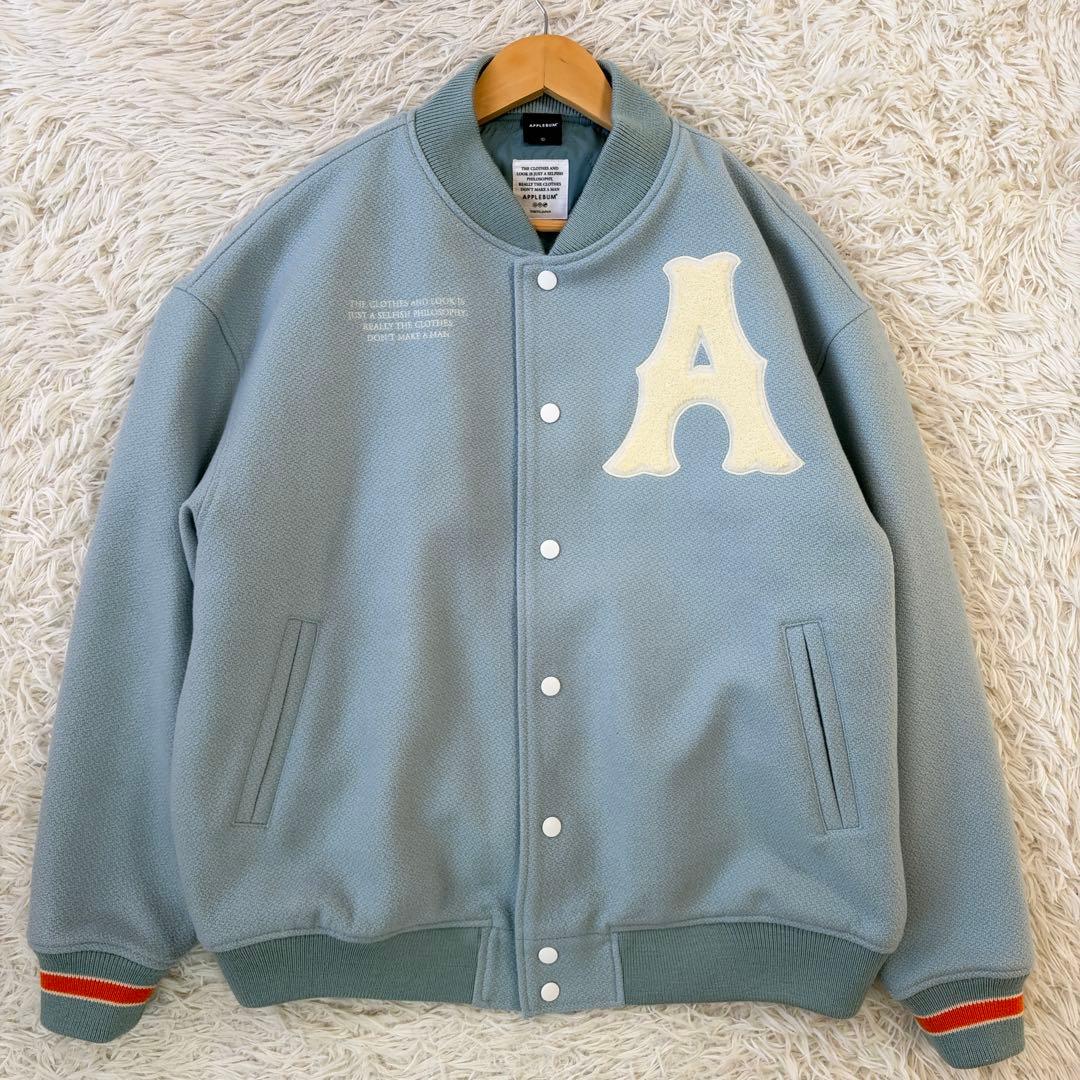 美品✨APPLEBUM アップルバム メルトン スタジャン オールドスクール L