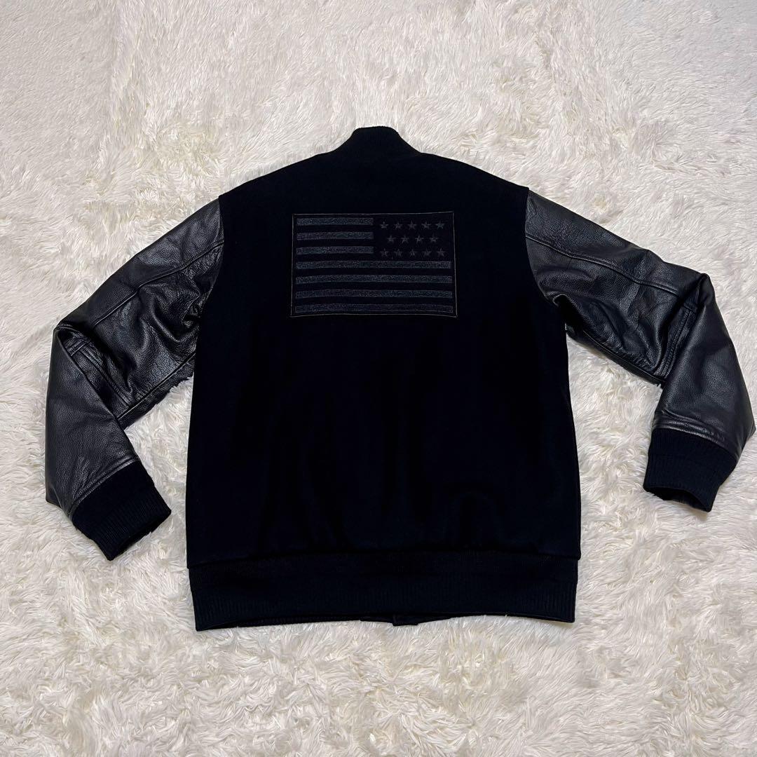 【美品】F.A.T. ボンバージャケット 星条旗　XL ブラック