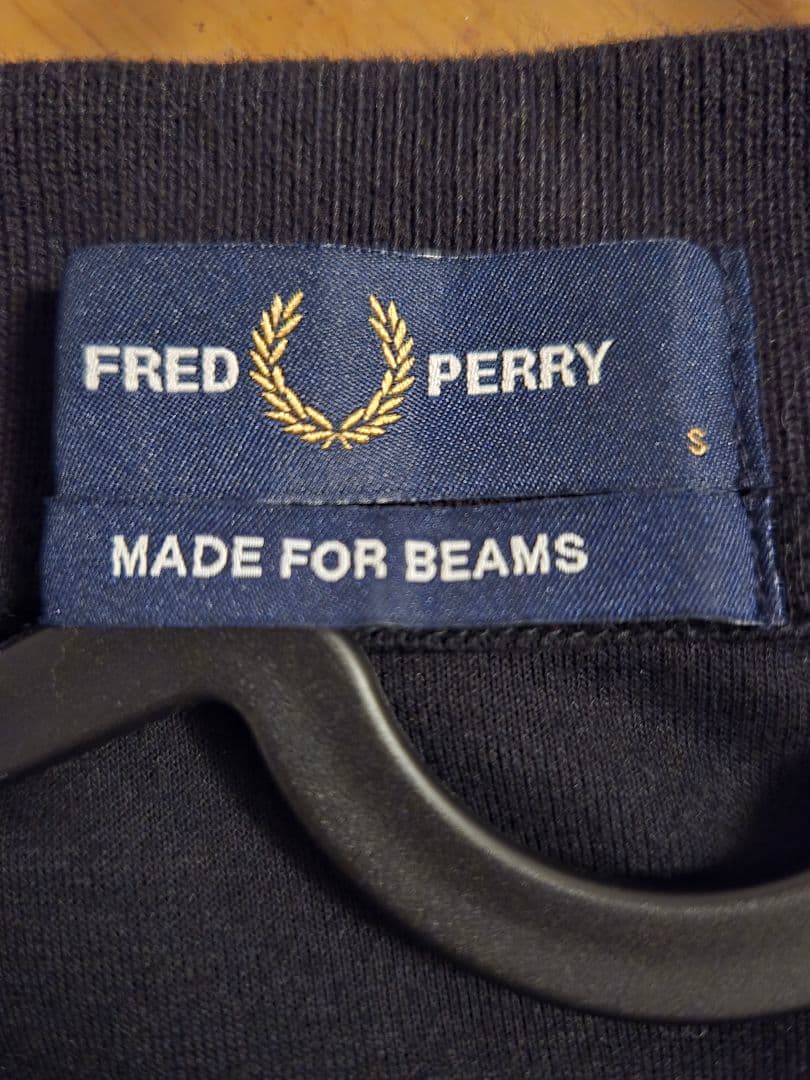 FRED PERRY × BEAMS 別注 リラックスピケ 半袖ポロシャツ 黒