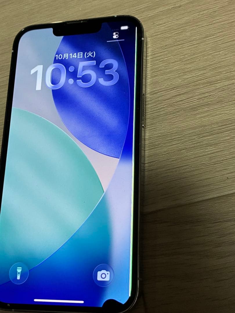 ◾️iPhone13Pro 128G ホワイト　画面液晶漏れ有　全体の状態✖️