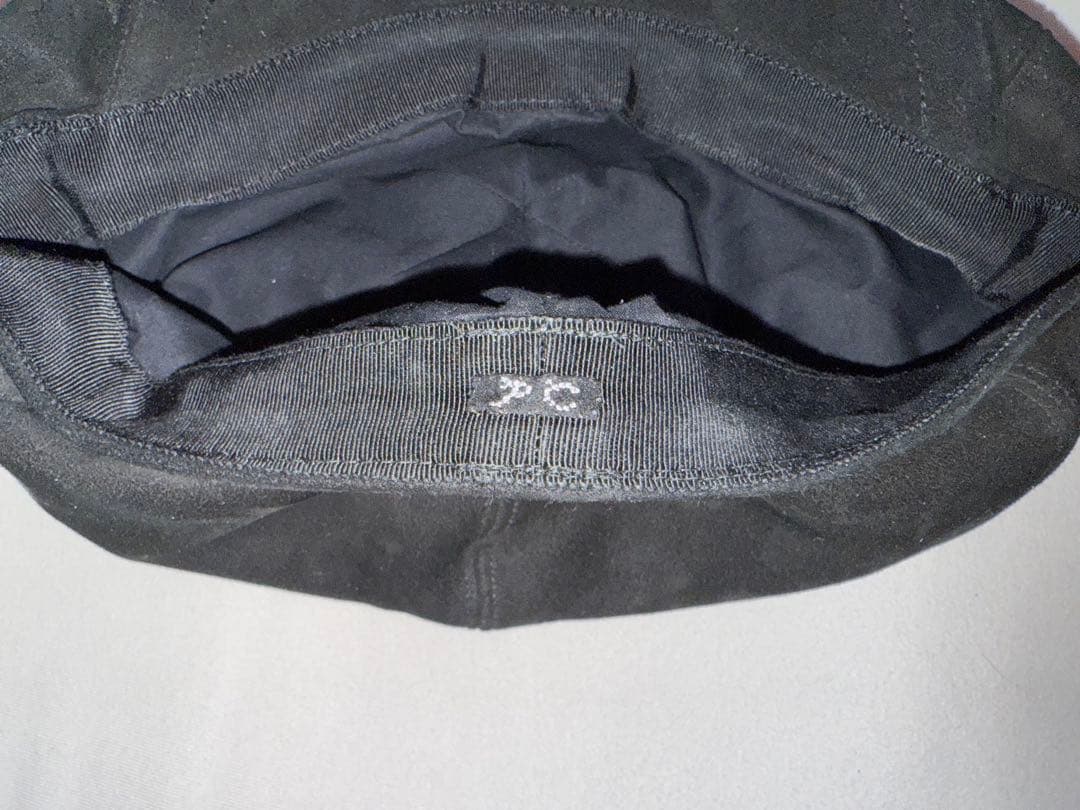 Porter Classic LEATHER SUEDE CASQUETTE 黒