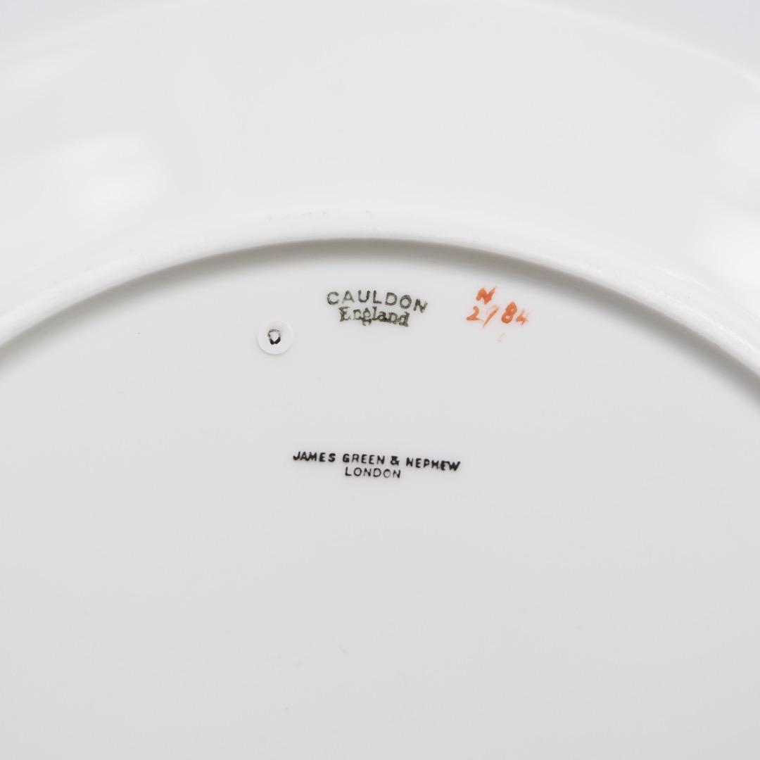 コウルドン 藍地金彩 プレート 径258mm / N83D Cauldon