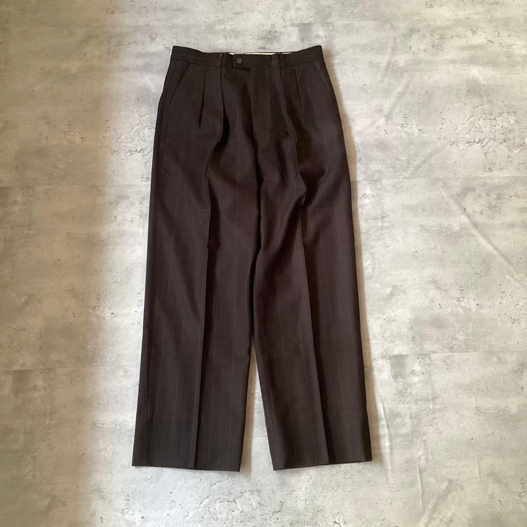 Paul Smithポールスミス　スーツセットアップ　ストライプ　ダークブラウン