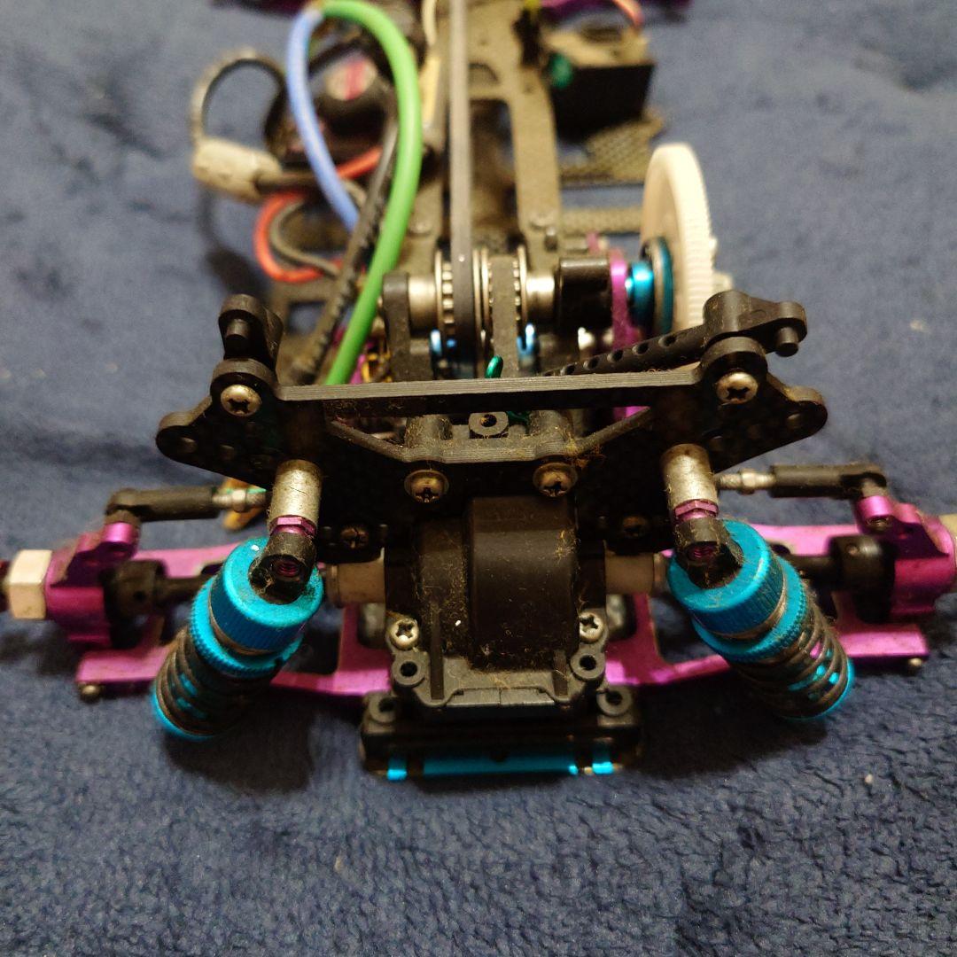 ラジコンドリフト　シャーシ改フルバージョン　電動ラジコンカー ブラック/パープル