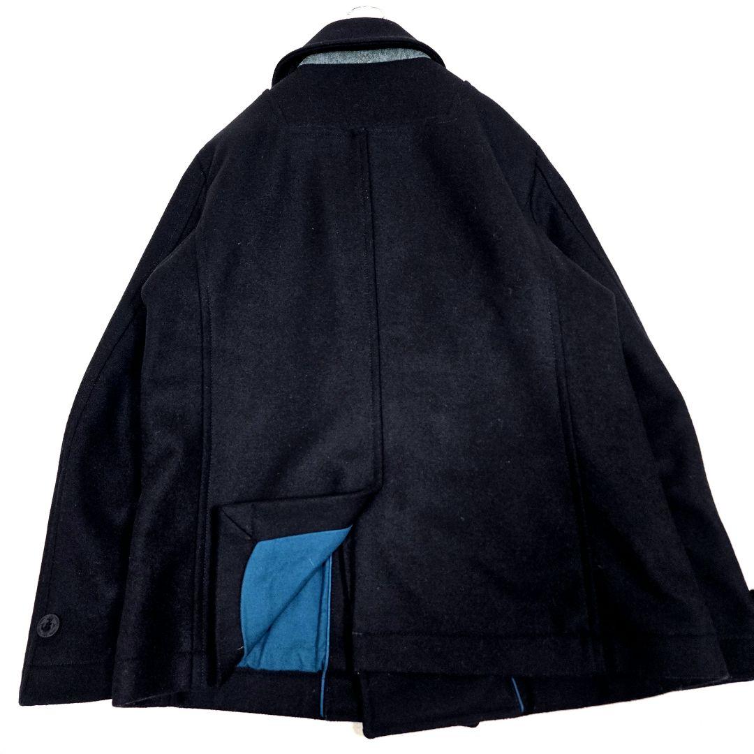 DIESEL ディーゼル ピーコート メタルボタン ウールコート ブラック L