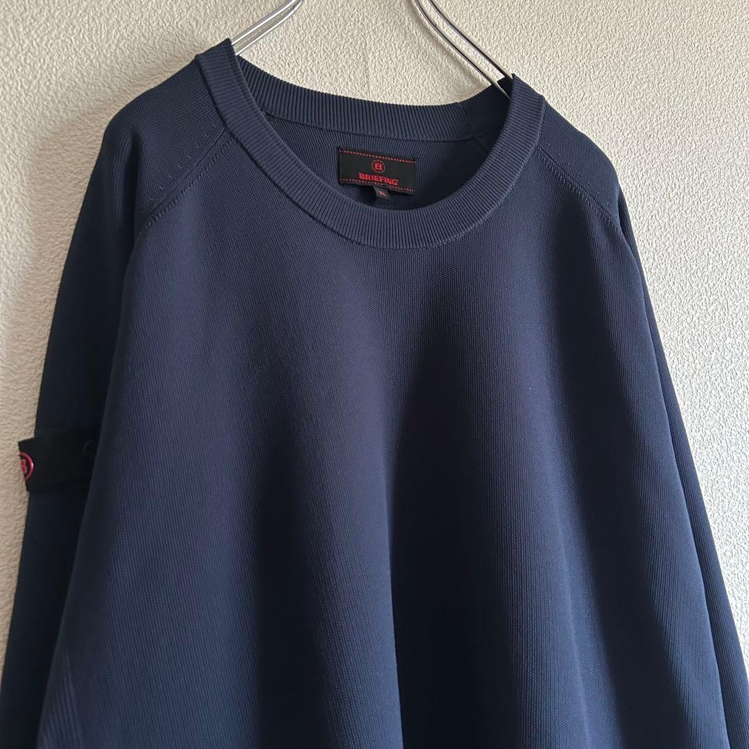 BRIEFING ブリーフィング ニット Bロゴパッチ ネイビー XL