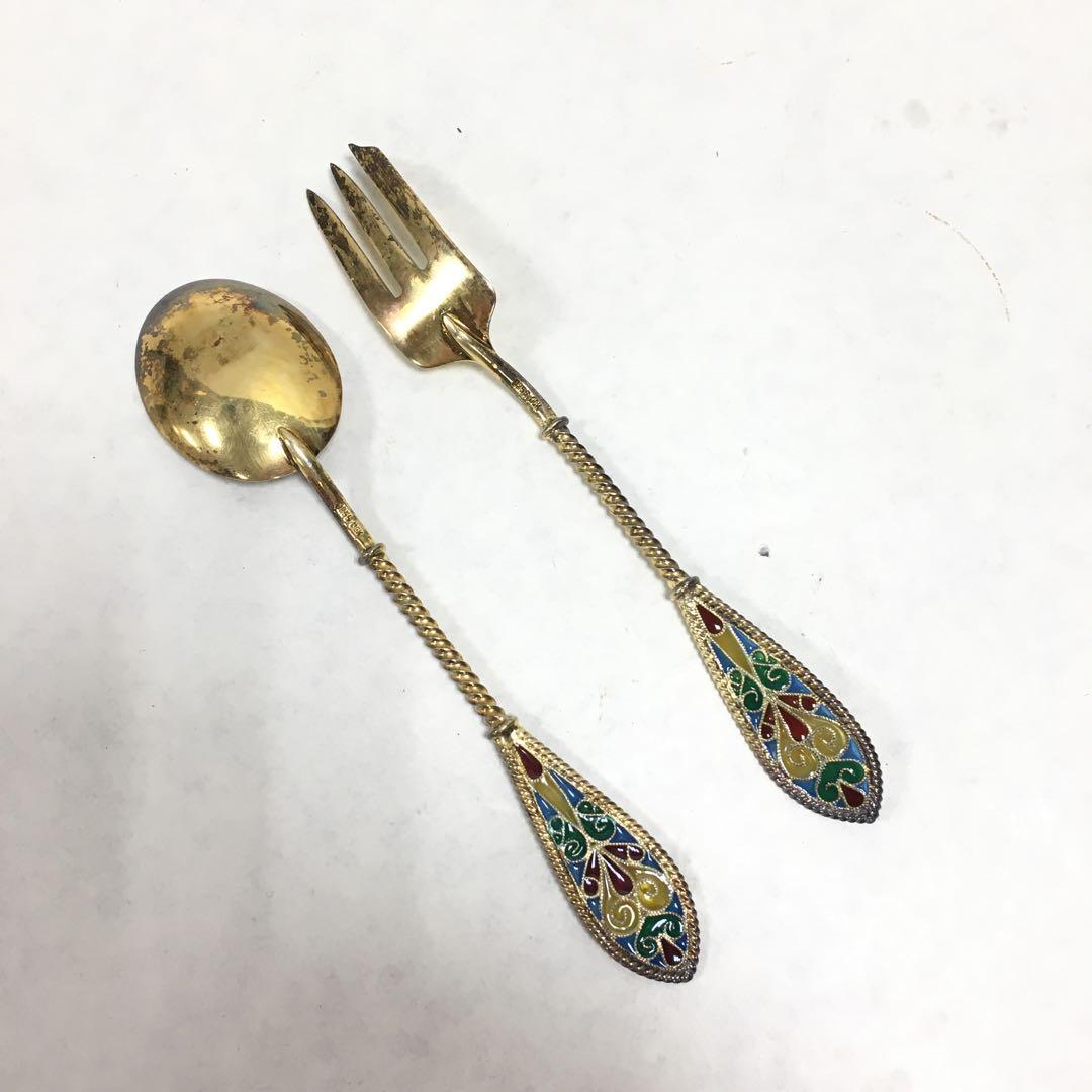 0531K プリカジュール スプーン　フォークセット　14CM