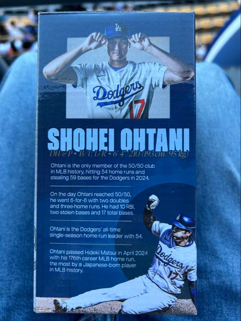 大谷翔平　50/50盗塁王記念ボブルヘッド