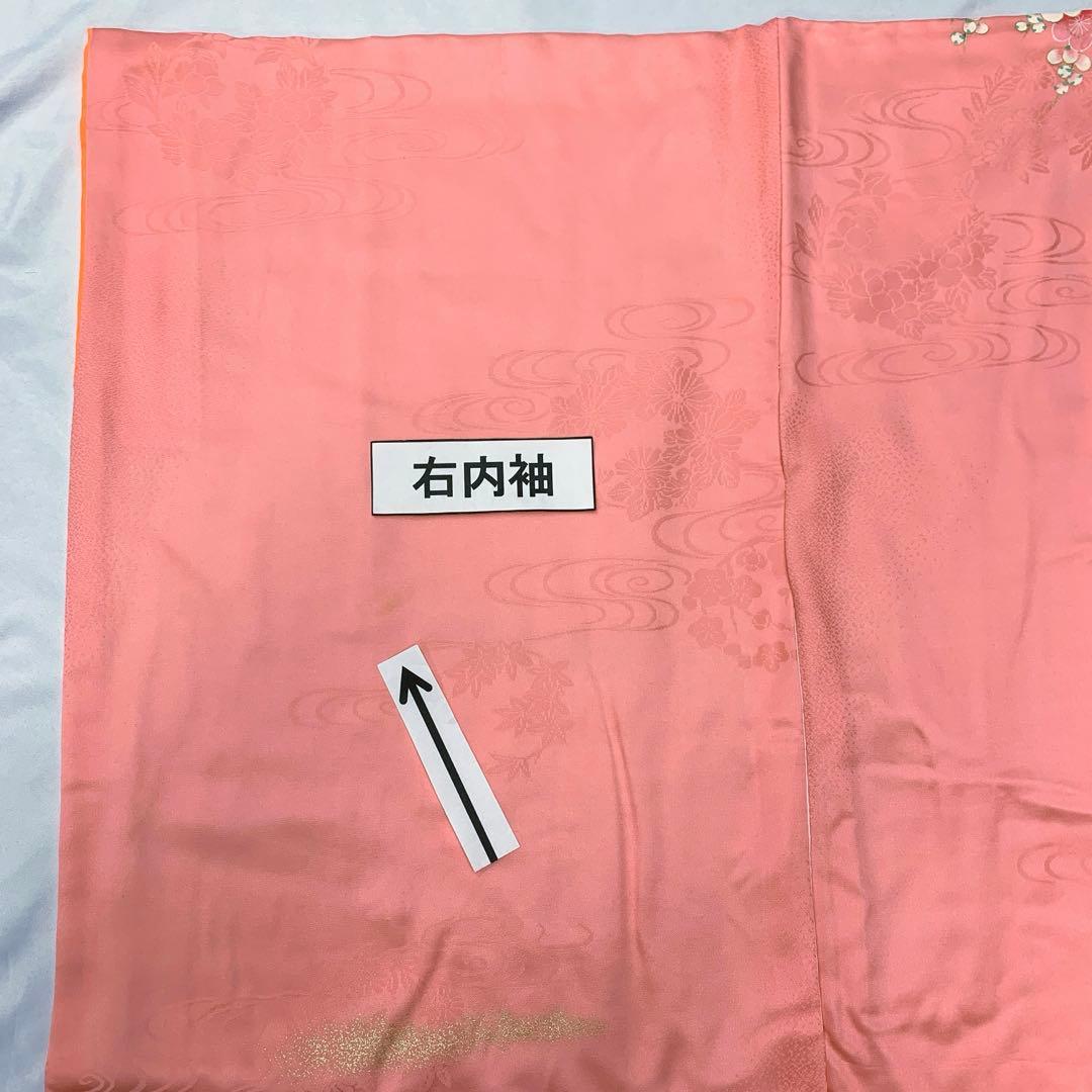 509agu6、帯、帯揚げ帯締めしごき□七五三 7歳 女児 着物＆長襦袢□美品