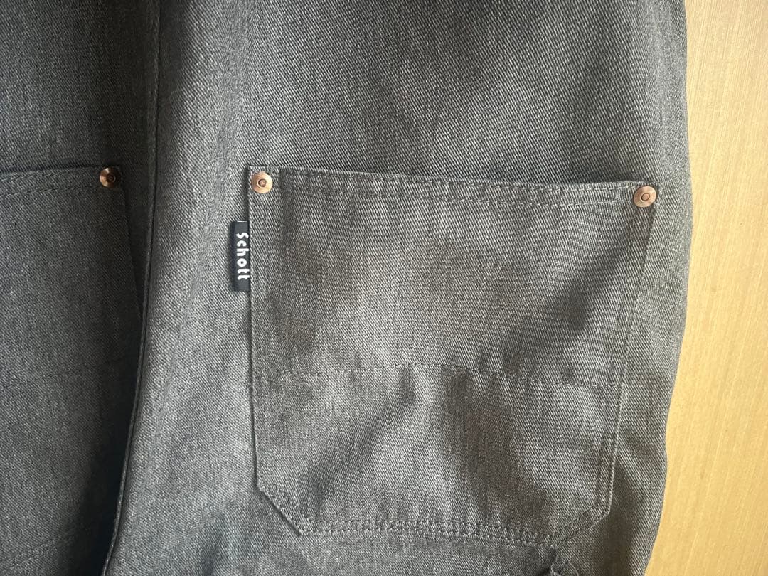 schott オーバーオール XL グレー