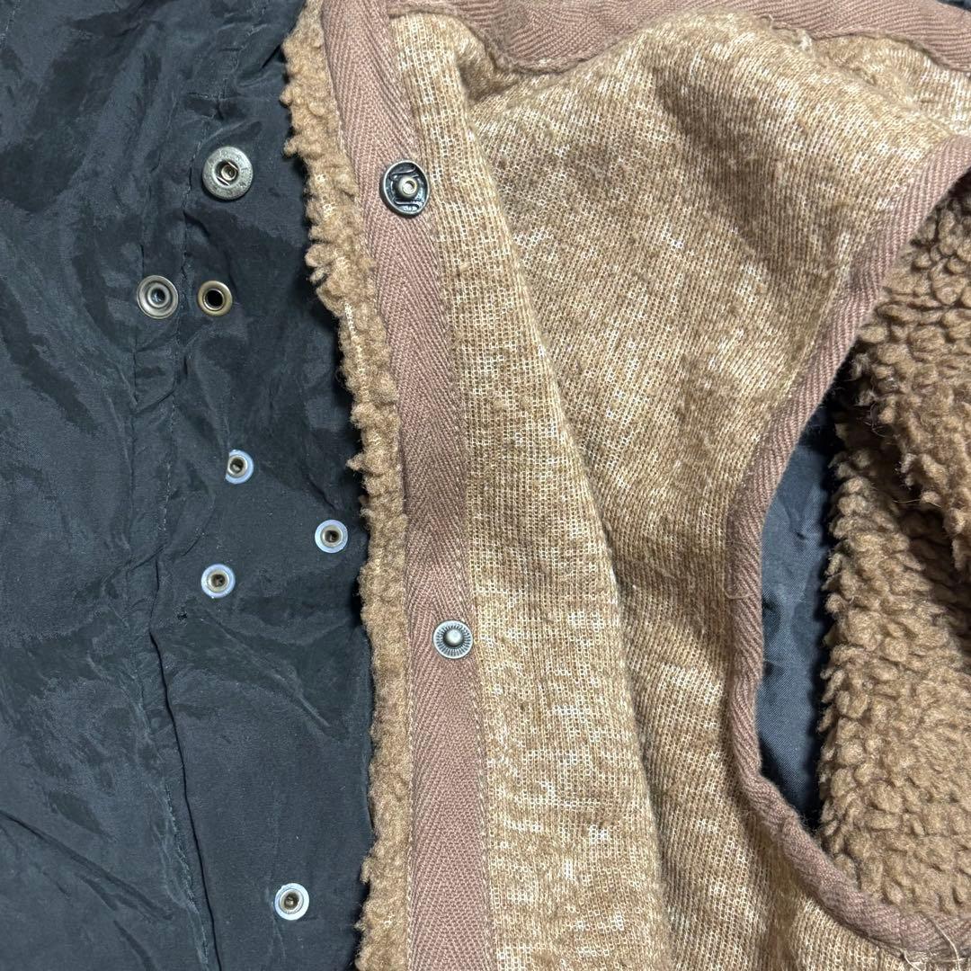 値下げ◎y2k グランジ ファイヤーマン ファーベスト付き モッズコート