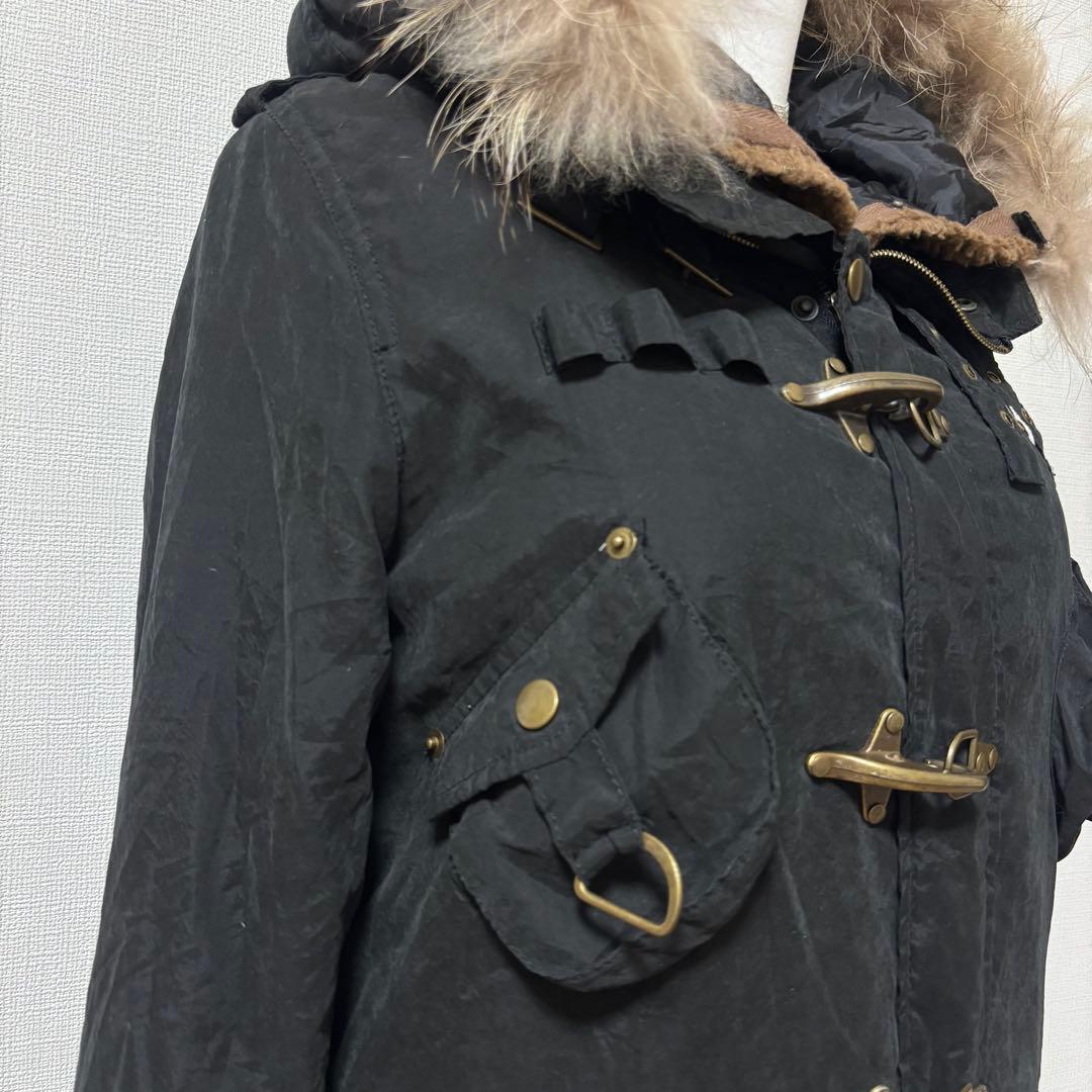 値下げ◎y2k グランジ ファイヤーマン ファーベスト付き モッズコート