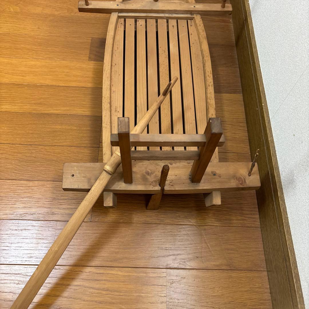 木製模型船 約80cm オール付き