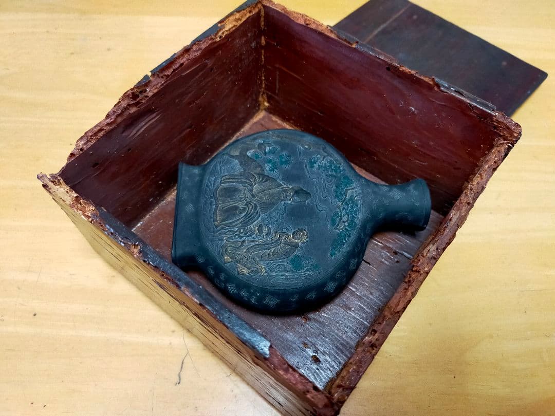 ♥値下げ！　中国　墨　古墨　唐墨　箱付き　骨董品　筆　硯　書道具