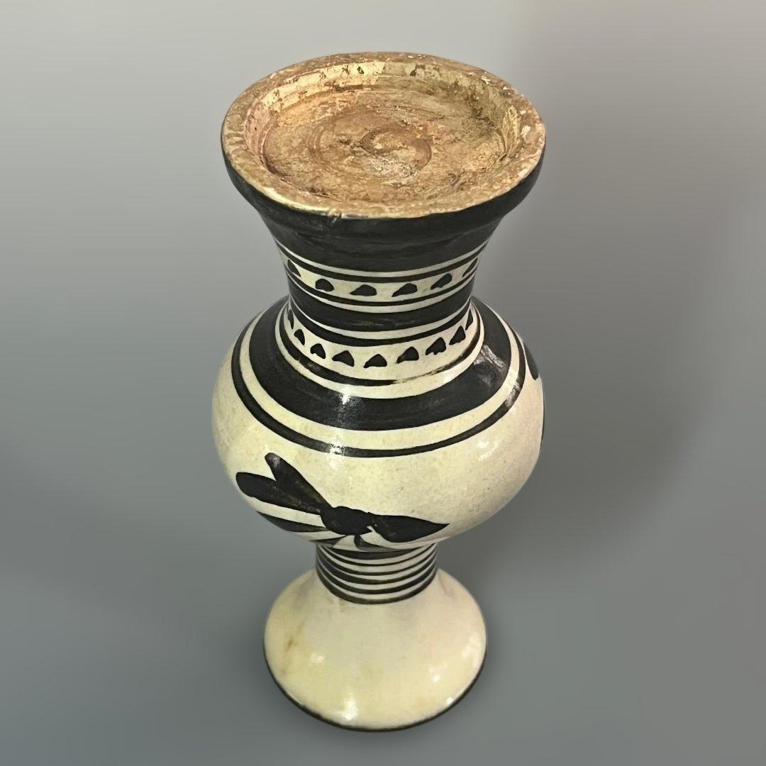 唐物 磁州窯 花紋尊式瓶 中国美術 古玩 SH79