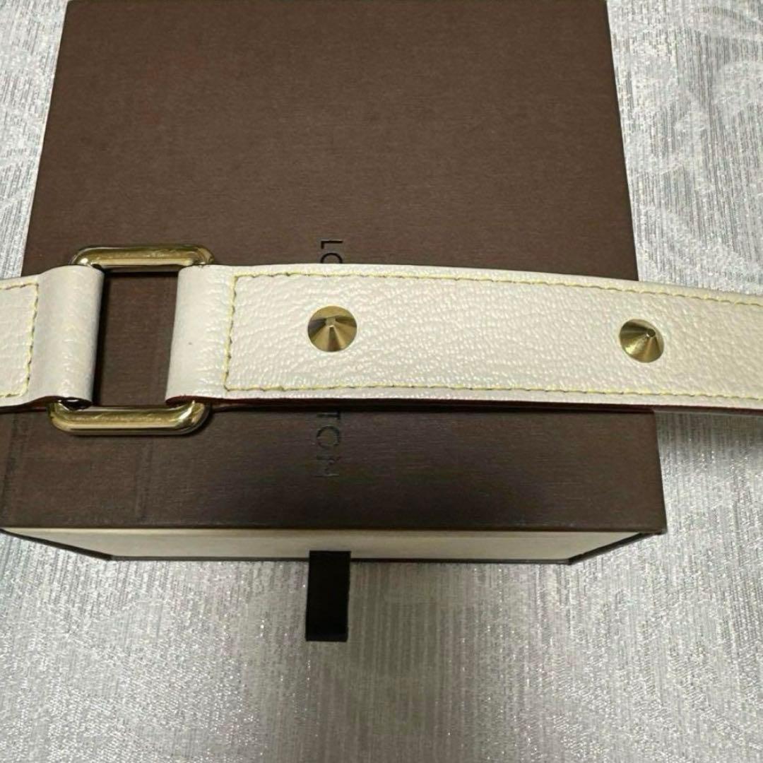 ルイ・ヴィトン サンチュール スハリ スタッズ ベルト ブロン レディース